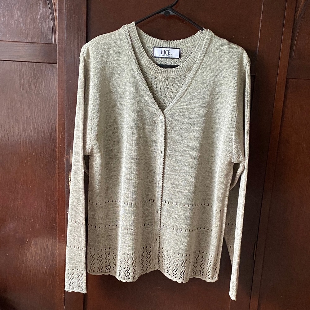 Ice Women's Cream Knit Cardigan